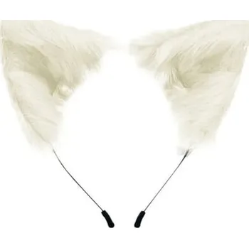 Karnevalový doplněk imago Plyšové uši - Vlk, barva červená