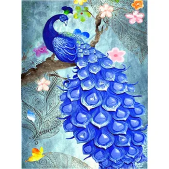 Diamantové malování DIAMANTOVÁ MOZAIKA PÁV 22 - SLEVA -50%