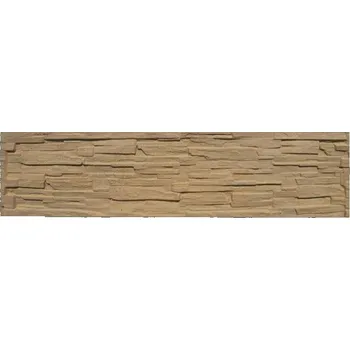 Pletivo Betonový panel štípaný kámen 1-str. pískovec; 200x50x4cm