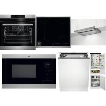 Set domácích spotřebičů AEG BPK742380M + AEG Mastery SenseBoil IAE64413XB + AEG DPE5660M + AEG Mastery MSB2547D-M + AEG FSK73607Z + AEG TSC6M181ES