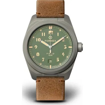 Hodinky Formex Field Automatic Sage Green Leone Bolgheri Leather Strap 0660.1.6503.723 + 5 let záruka a dárek ZDARMA