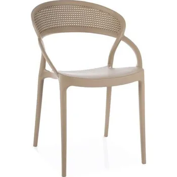 Jídelní židle Jídelní stohovatelná židle GLIS II, Béžová