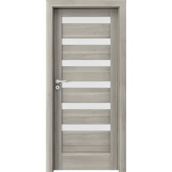 Interiérové dveře Porta Doors Interiérové dveře se zárubněmi Verte Home D6 Dekor: akát stříbrný, Šířka - orientace: 90 cm - levé