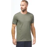 QUECHUA Pánské turistické tričko NH 500 Fresh L KAŠTANOVÁ|ZELENÁ