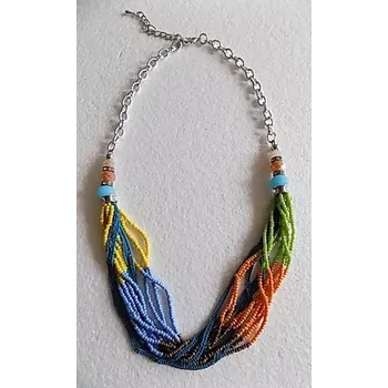 Náušnice Náhrdelník korálkový vrstvený