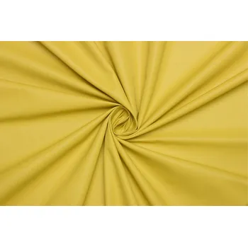 Šusťákovina bavlna | polyester - Okrově žlutá