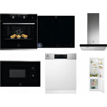 Set domácích spotřebičů ELECTROLUX KODEH70X + ELECTROLUX LIR60433B + ELECTROLUX LFT766X + ELECTROLUX LMS2203EMX + ELECTROLUX EEM48300IX - přebaleno + ELECTROLUX LND5FE18S