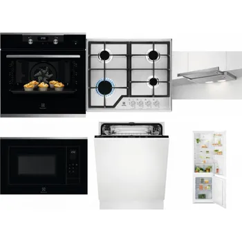 Set domácích spotřebičů ELECTROLUX KODEH70X + ELECTROLUX KGS6426SX + ELECTROLUX LFP326S + ELECTROLUX LMS4253TMX + ELECTROLUX EEA27200L + ELECTROLUX LND5FE18S
