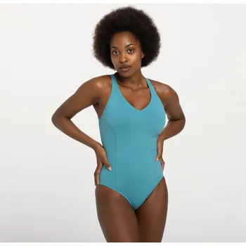 Dámské plavky DECATHLON Dámské plavky jednodílné Pearl 44 MODRÁ