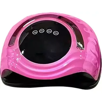 LED/UV lampa na nehty 168W růžová