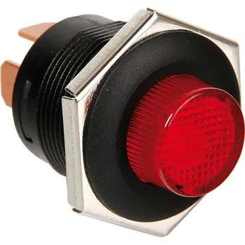vypínač Tlačítkový spínač s LED světlem BUTTON SWITCH 12/24V 5A - červené Tlačítkový spínač s LED světlem BUTTON SWITCH 12/24V 5A červený