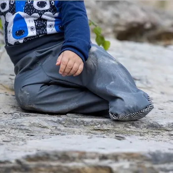 Chlapecké kalhoty Dupeto Moje první softshellky slabší šedé 80/86/92 XXL