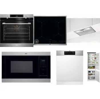 Set domácích spotřebičů AEG Mastery SteamBake BCK455350M + AEG Mastery SenseBoil IAE64413XB + AEG DGB3523S + AEG Mastery MSB2547D-M + AEG FEE72706PM + AEG TSC6M181ES