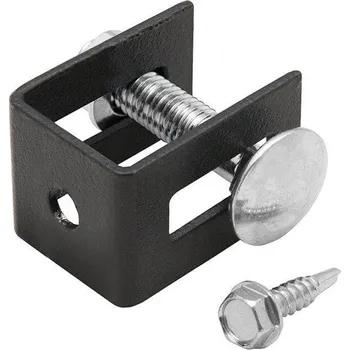 Příslušenství pro plot "U" spojka pro plotové pole; Sada 2ks; Antracit