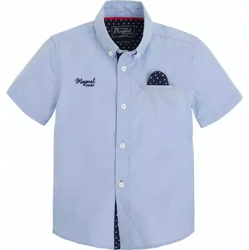 Chlapecká košile Chlapecká košile s krátkým rukávem Mayoral 3113-64 Celeste