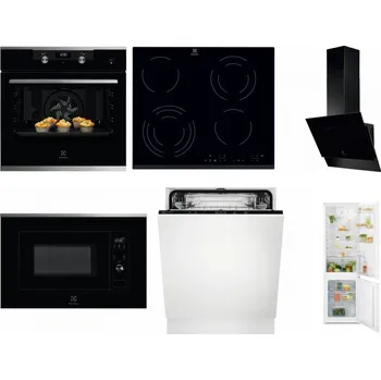 Set domácích spotřebičů ELECTROLUX KODEH70X + ELECTROLUX EHF6343FOK + ELECTROLUX LFV616K + ELECTROLUX LMS2203EMX + ELECTROLUX EEA27200L + ELECTROLUX LND5FE18S