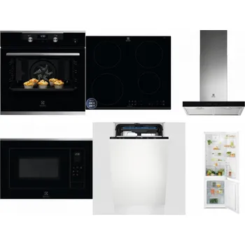 Set domácích spotřebičů ELECTROLUX KODEH70X + ELECTROLUX LIR60433B + ELECTROLUX LFT766X + ELECTROLUX LMS4253TMX + ELECTROLUX EEM23100L + ELECTROLUX LND5FE18S