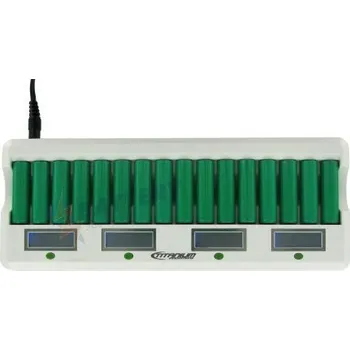 Titanium Smart Fast 16 Bay Ni-MH AA/AAA nabiječka baterií AC 100-240V + DC Adapters MD-1600L