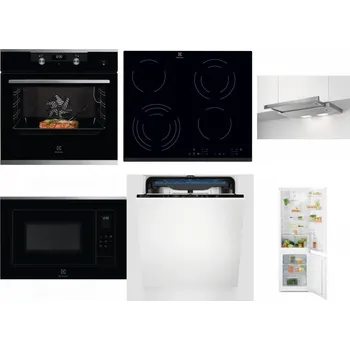 Set domácích spotřebičů ELECTROLUX KODEC75X2 + ELECTROLUX EHF6343FOK + ELECTROLUX LFP326S + ELECTROLUX LMS4253TMX + ELECTROLUX EES48200L + ELECTROLUX LND5FE18S