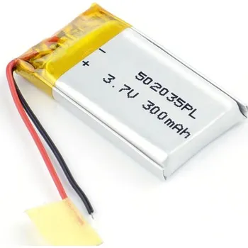 Akumulátor 502035 052035 3.7V 300mAh Li-Polymer dobíjecí baterie pro MP3 MP4