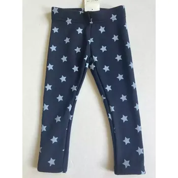 Topo dívčí zateplené legíny tmavě modré světlé hvězdy velikost 110