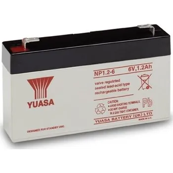 Záložní baterie akumulátor Yuasa NP1,2-6 (6V/1,2Ah) (1,3Ah)