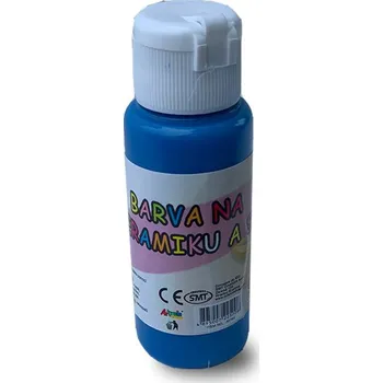 Speciální výtvarná barva Creatoys Akrylová barva na sklo a keramiku 60ml- tmavě modrá