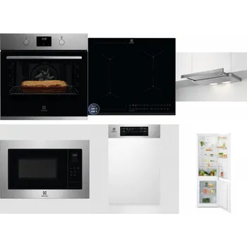 Set domácích spotřebičů ELECTROLUX KOFGH70TX + ELECTROLUX EIS62449 + ELECTROLUX LFP326S + ELECTROLUX EMS4253TEX + ELECTROLUX EEM43300IX + ELECTROLUX LND5FE18S
