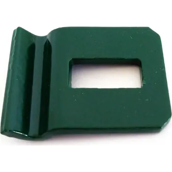 Příslušenství pro plot Úchyt panelu motýlek koncový bez šroubu; Zelený