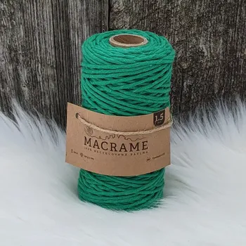 Příze Velká vlna Macrame 1,5mm Smaragd (Špagát na macrame Smaragd)