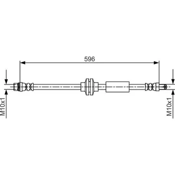 Brzdová hadice Brzdová hadice BOSCH 1 987 481 708
