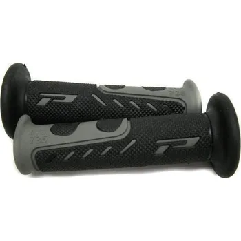 PROGRIP gumové gripy rukojetí PG725 ROAD (22+25mm, délka 122mm) barva tmavě šedá/černá (dvoudílné)