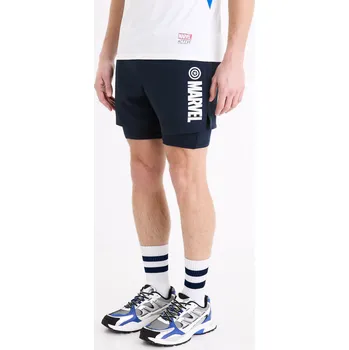 Pánské oblečení Celio Sportovní kraťasy Marvel - Captain America - Pánské Celio modrá 2670425