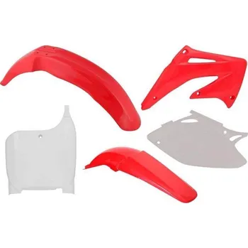 RACETECH kompletní plasty HONDA CRF 450R 02-03, barva OEM bílá červená (tabulka) (HO106E999)