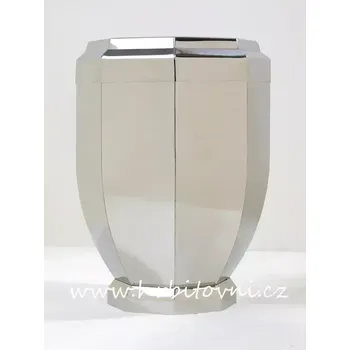 Smuteční dekorace Urna nerezová osmiboká leštěný nerez (Nerezová urna)