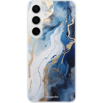 Pouzdro na mobilní telefon Odolné silikonové pouzdro iSaprio - Blue White Marble - Samsung Galaxy S24