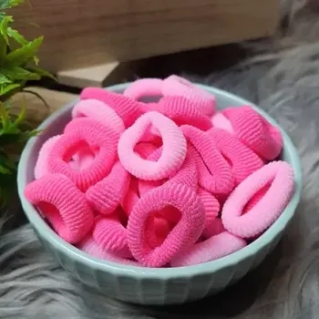 Malé gumičky - růžová - 72ks, 2,5cm