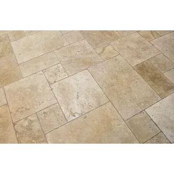 Dlažba Řecko TRAVERTIN Gaia - Francouzský vzor tl.12 mm Tumbled