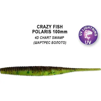 Umělá nástraha Crazy Fish Polaris 100mm barva 4d chart swamp