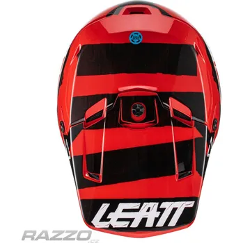 Helma na motorku Náhradní kšilt helmy Leatt Visor Moto 3.5 V22 Red M-XXL