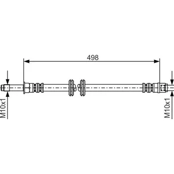 Brzdová hadice Brzdová hadice BOSCH 1 987 481 006