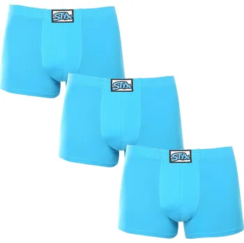 Boxerky 3PACK pánské boxerky Styx klasická guma světle modré (3Q1169) L Možnost vrácení zboží ZDARMA do 120 dnů!