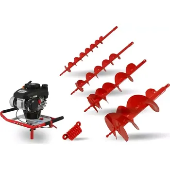 Zemní vrták Půdní zemní vrták Vari PV-150 v setu se čtyřmi vrtáky (Zakoupením půdního vrtáku Vari PV-150 se čtyřmi vrtáky o průměru 80 mm, 100 mm, 150 mm a 250 mm ušetříte až 1 260 Kč.)
