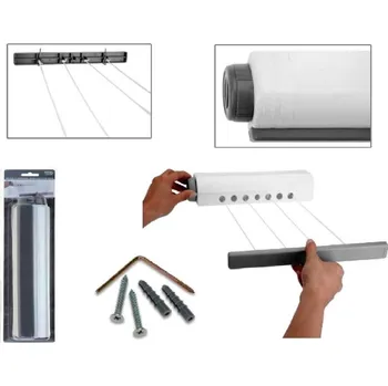 Sušák na prádlo EXCELLENT Sušák na prádlo na zeď samonavíjecí 3,6 m KO-CY5000100