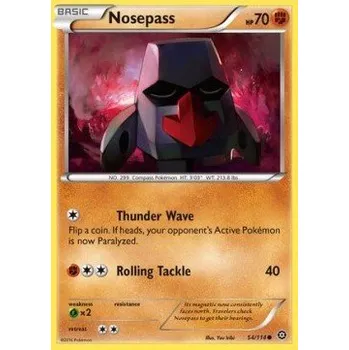 Volný čas Pokémon STS 054/114 Nosepass - Steam Siege Stav: Excellent, Verze: NORMAL