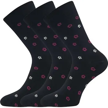 Dámské oblečení LONKA Ponožky dámské medicine FLOWRANA černé (3 páry) 35-38 120094