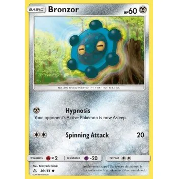 Volný čas Pokémon UPR 086/156 Bronzor - Ultra Prism Stav: Excellent, Verze: NORMAL