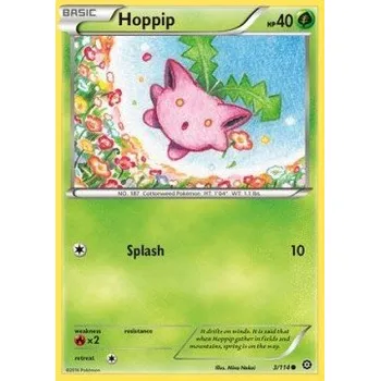 Sběratelská karetní hra Pokémon STS 003/114 Hoppip - Steam Siege Stav: Excellent, Verze: NORMAL
