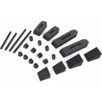 Příslušenství k frézce Sada upínek pro menší frézky, svorníky M6, matice T8, 24 dílů (TrueTech)