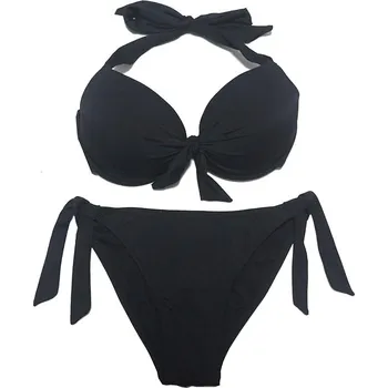 Dámské plavky Dámské dvoudílné plavky Černá XXL